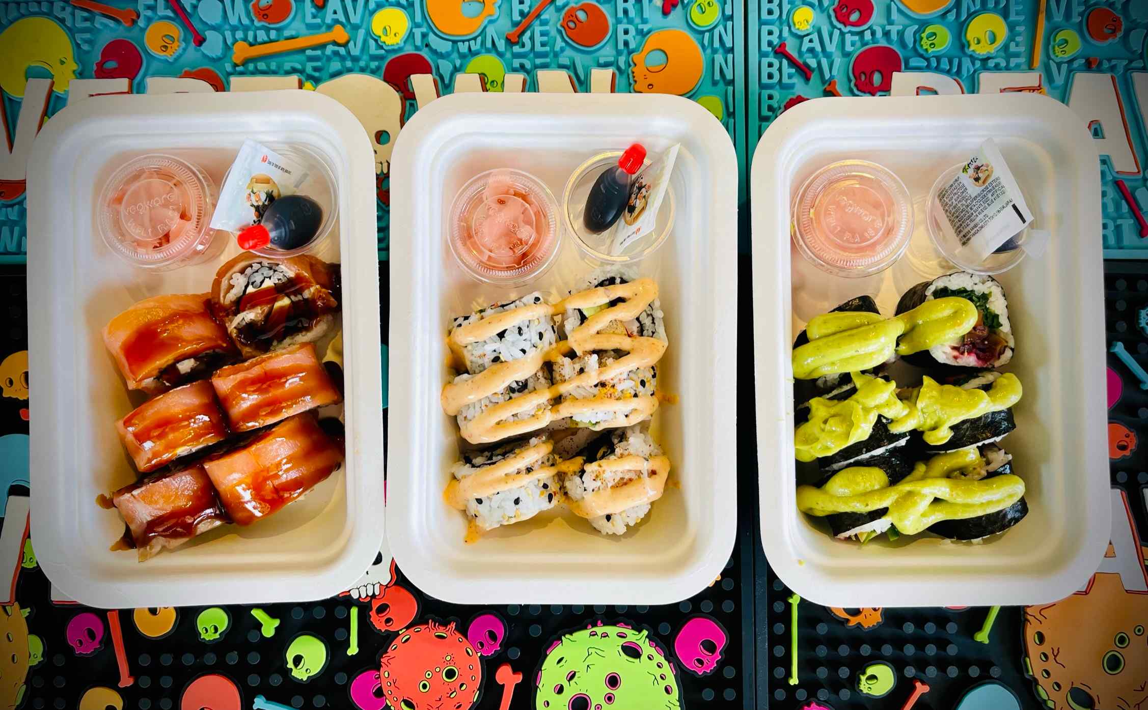 Sushi lunch boxes